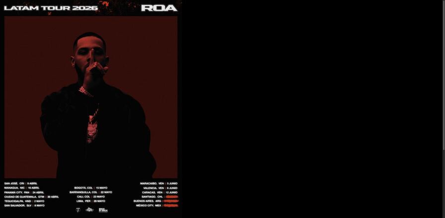 Póster LATAM Tour 2026